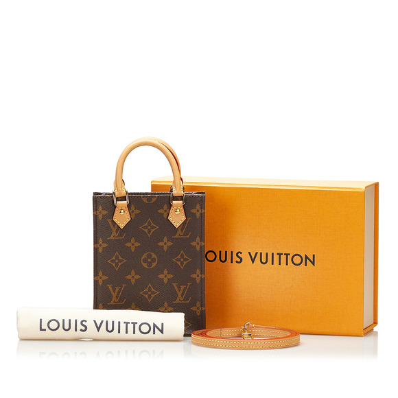 LOUIS VUITTON Monogram Petit Sac Plat Satchel - Picture 9 of 9